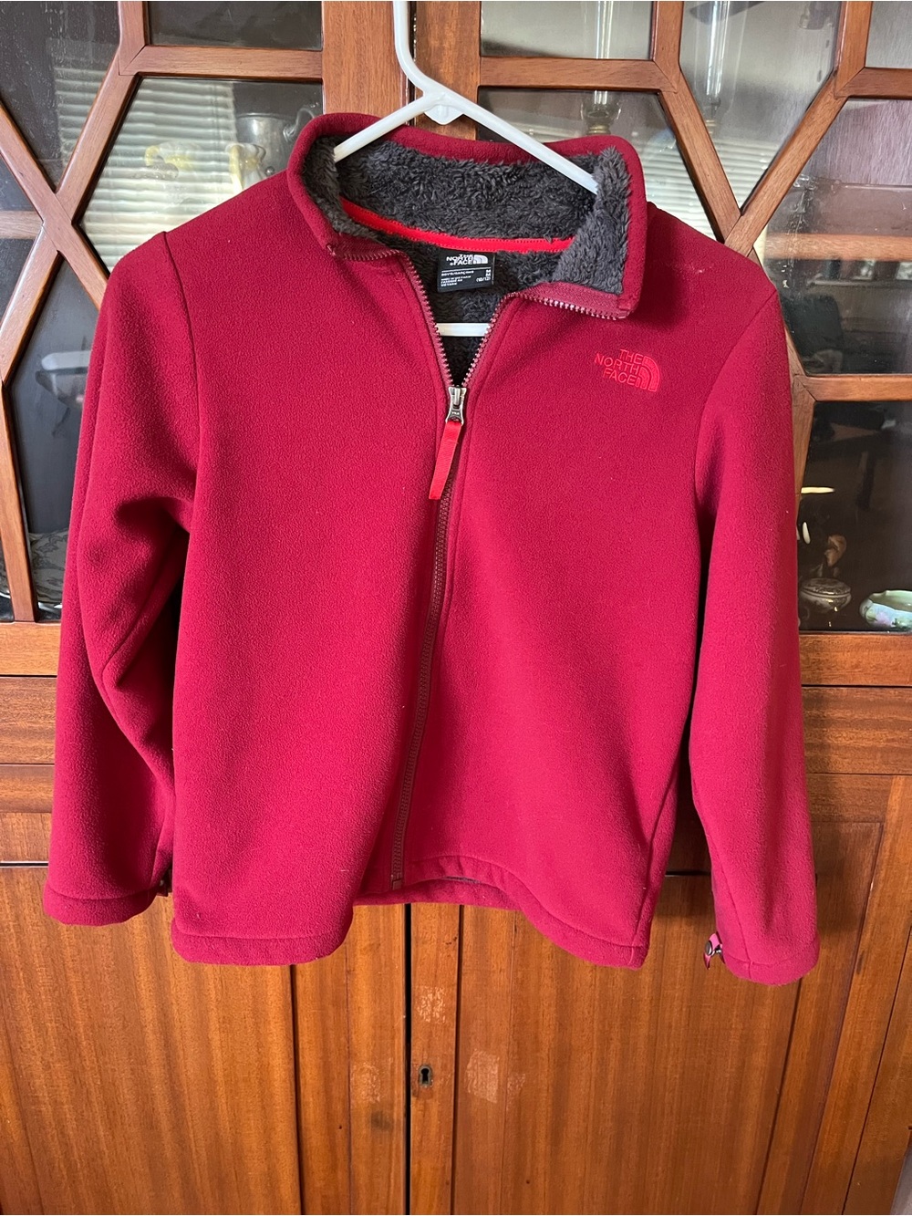 The North Face Kids Red Fleece Zip Jacket